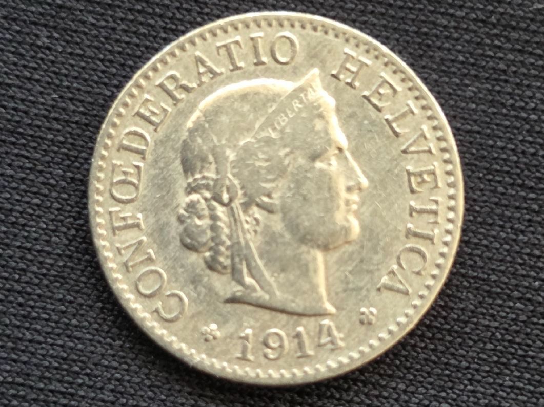 Alle Münzen: 5 cts 1914 – Gebraucht aus Genève von bbastos