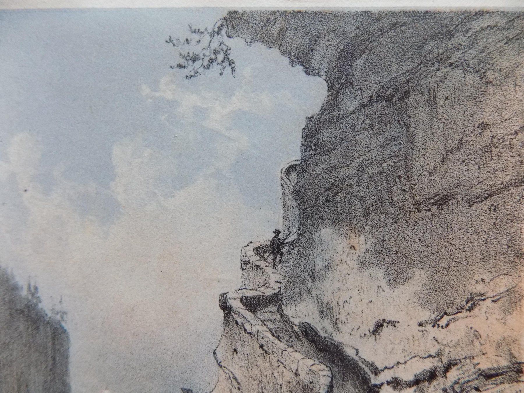 Stiche: Gemmi Leukerbad getönte Lithogarphie – Gebraucht aus Risch von Antikfee 5