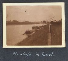 Privatfoto 1922  Basel Rheinhafen/ Studentenreise Frauenfeld