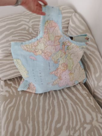 Handtasche / Tragetasche mit Weltkarte - neu!