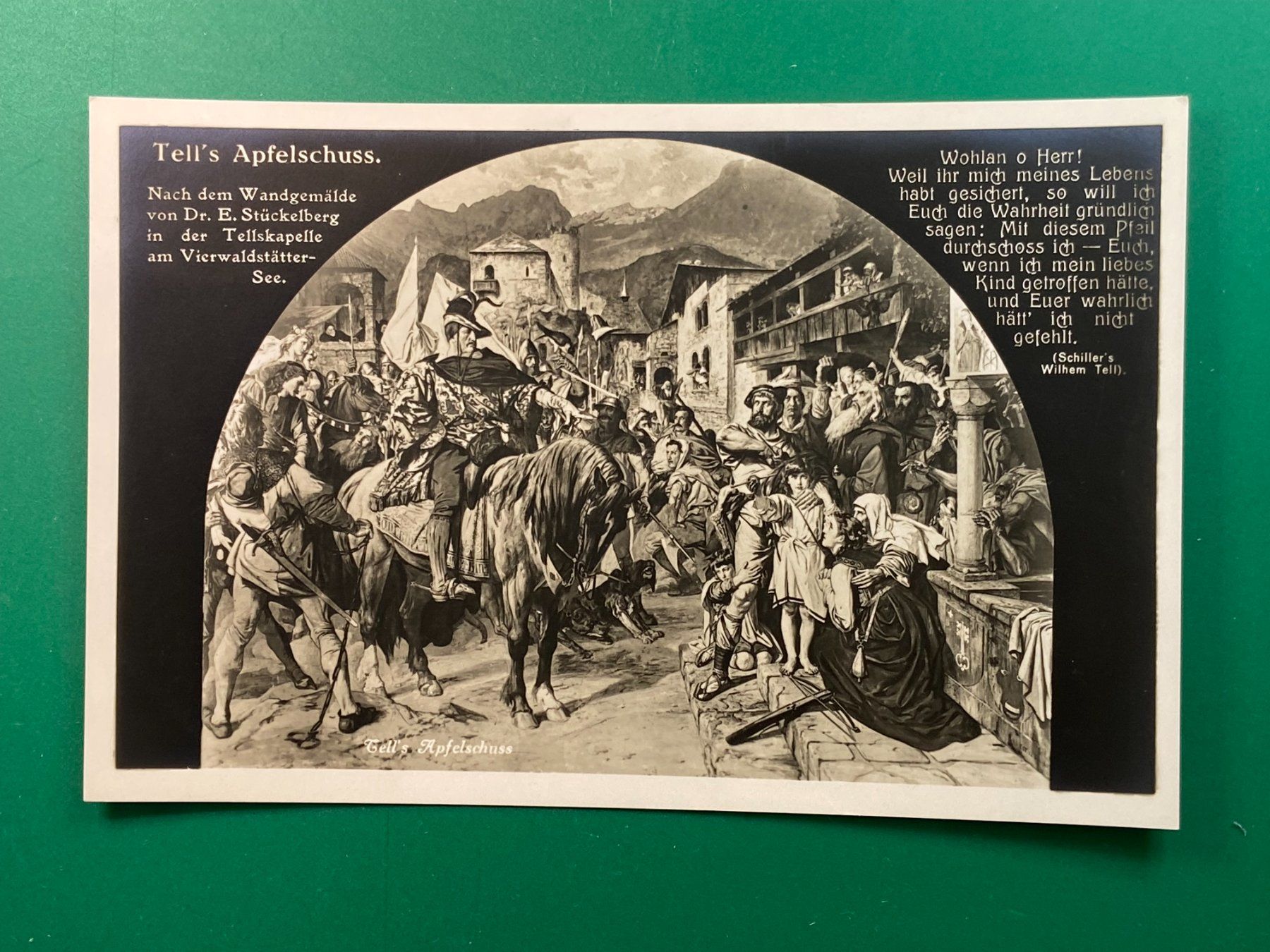 Ansichtskarten: Tell's Apfelschuss – Gebraucht aus Steg VS von danwer74