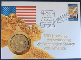 Numisbrief 200. Jahrestag der Verfassung der USA ab 1 Fr.!