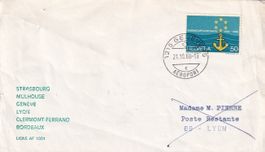 Erstflug AIR FRANCE Genf-Lyon 1968 (nur 300 Stk. befördert!)