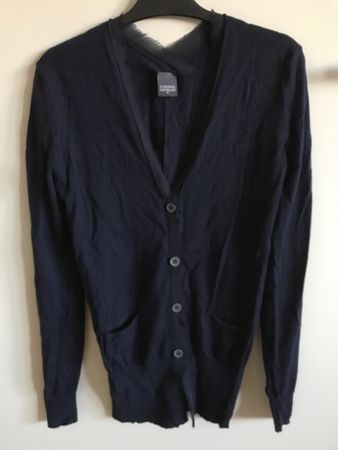 Gilet Lorena Antoniazzi 100% cachemire bleu marine T.44