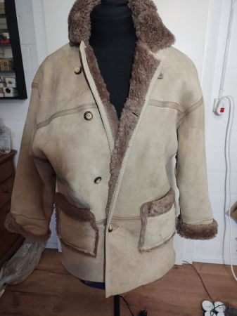 Echte Lammfelljacke warm und kuschelig