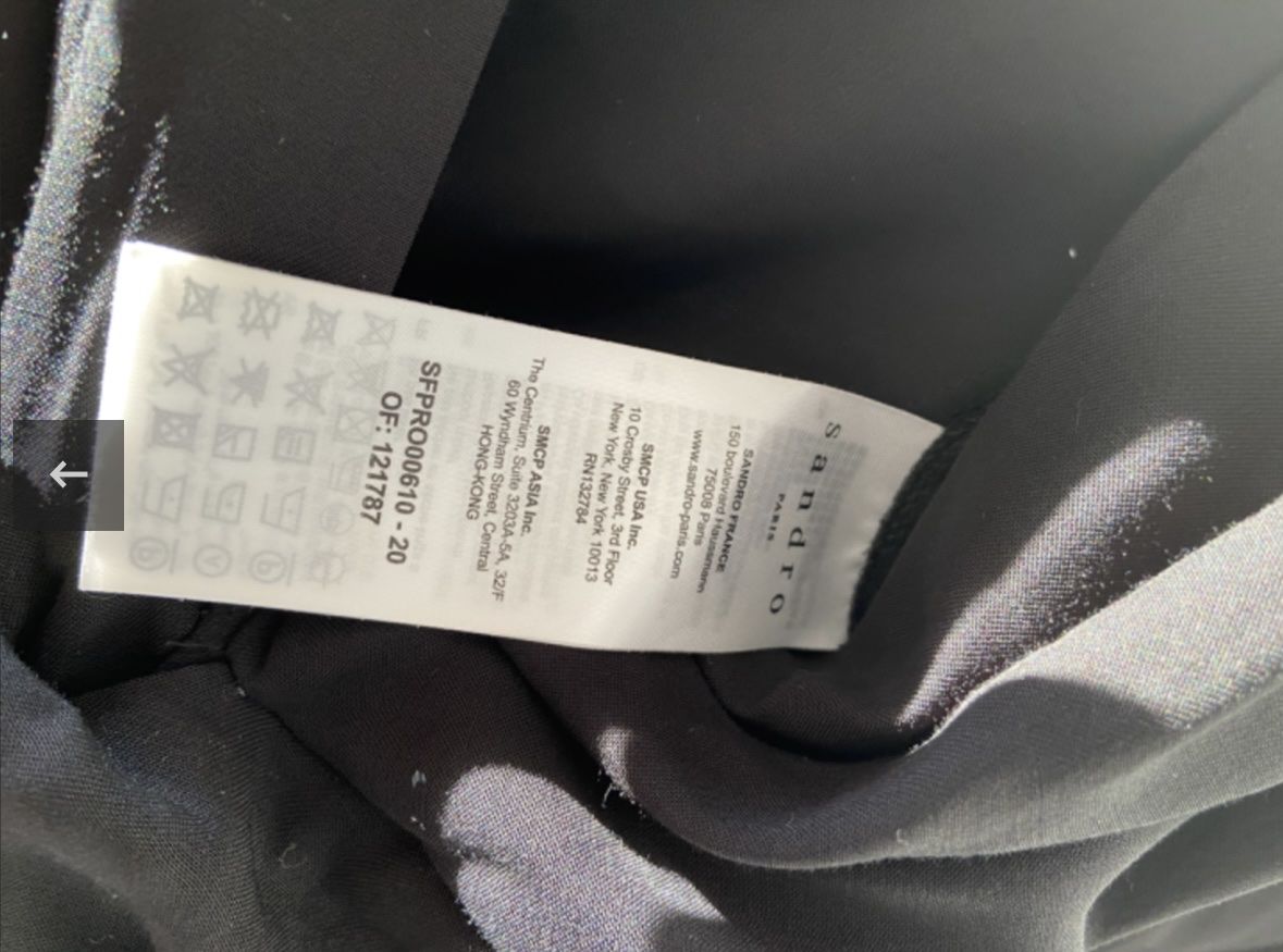 Sandro Robes: Robe longue noire Sandro – D'occasion à Genève par bha_jcf5 2