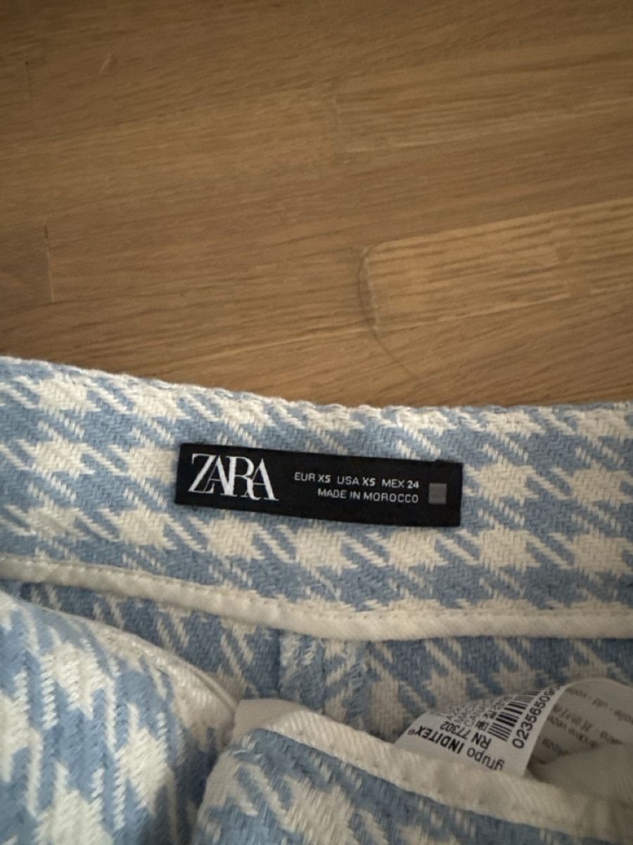 Zara Pantaloni: Zara kurze Hose Hellblau Weiss XS – Nuovo (secondo la descrizione) da Mels venduto da ann_v2x9 1
