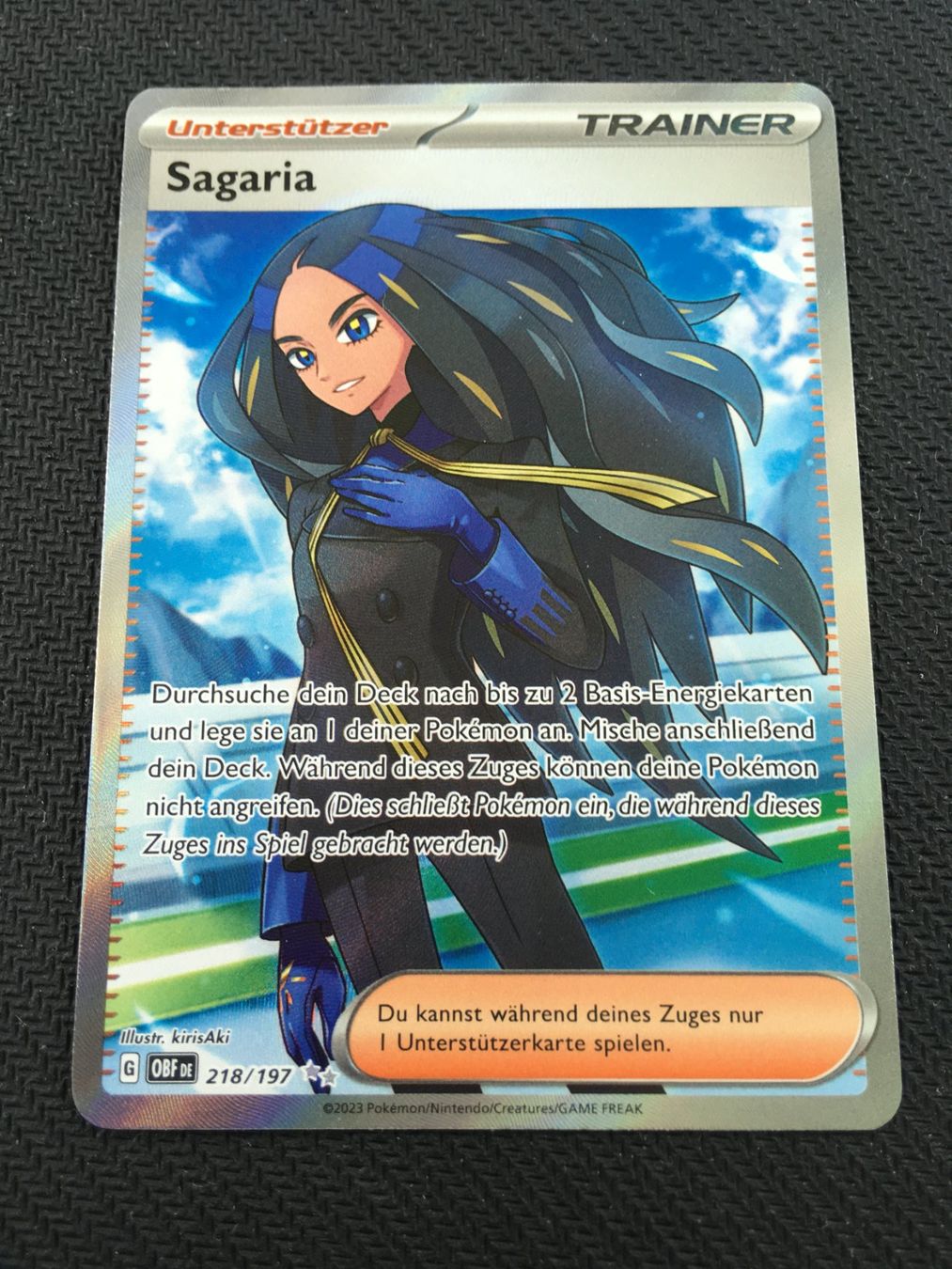 Pokémon Cartes à collectionner: OBF 218 Sagaria - Pokémon - Obsidianflammen - DE – Neuf (Voir description) à St.Gallen par Punktchen01