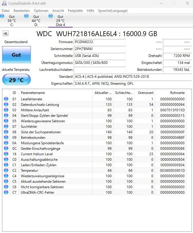 Western Digital Harddisks: 16TB HDD Western Digital – Gebraucht aus Künten von Thozogg 3