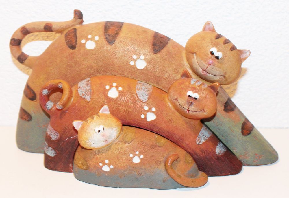 keramikkatzen-katzen-katzenfigur-katzen-dekoration-kaufen-auf-ricardo