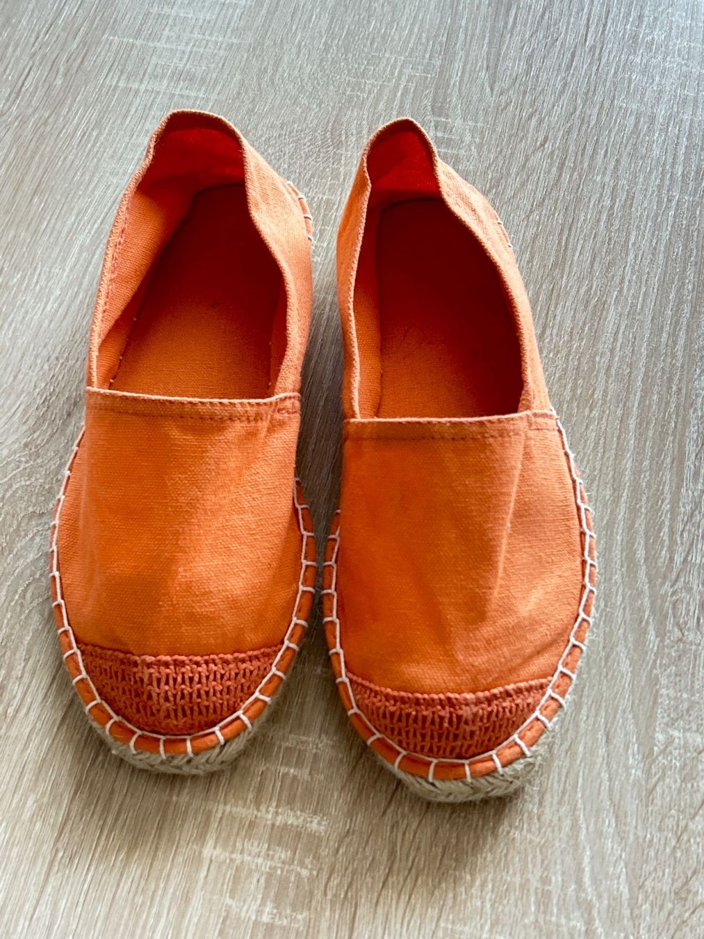Damenschuhe: Espadrilles orangefarbig Gr. 39 – Gebraucht aus Brunnen von Nala2929