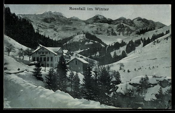 Ansichtskarten: AK Rossfall, Totalansicht im Winter – Gebraucht aus Berlin von bartko-reher