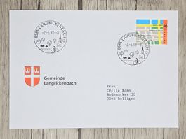 CL11 Enveloppe + Timbre Suisse 1998