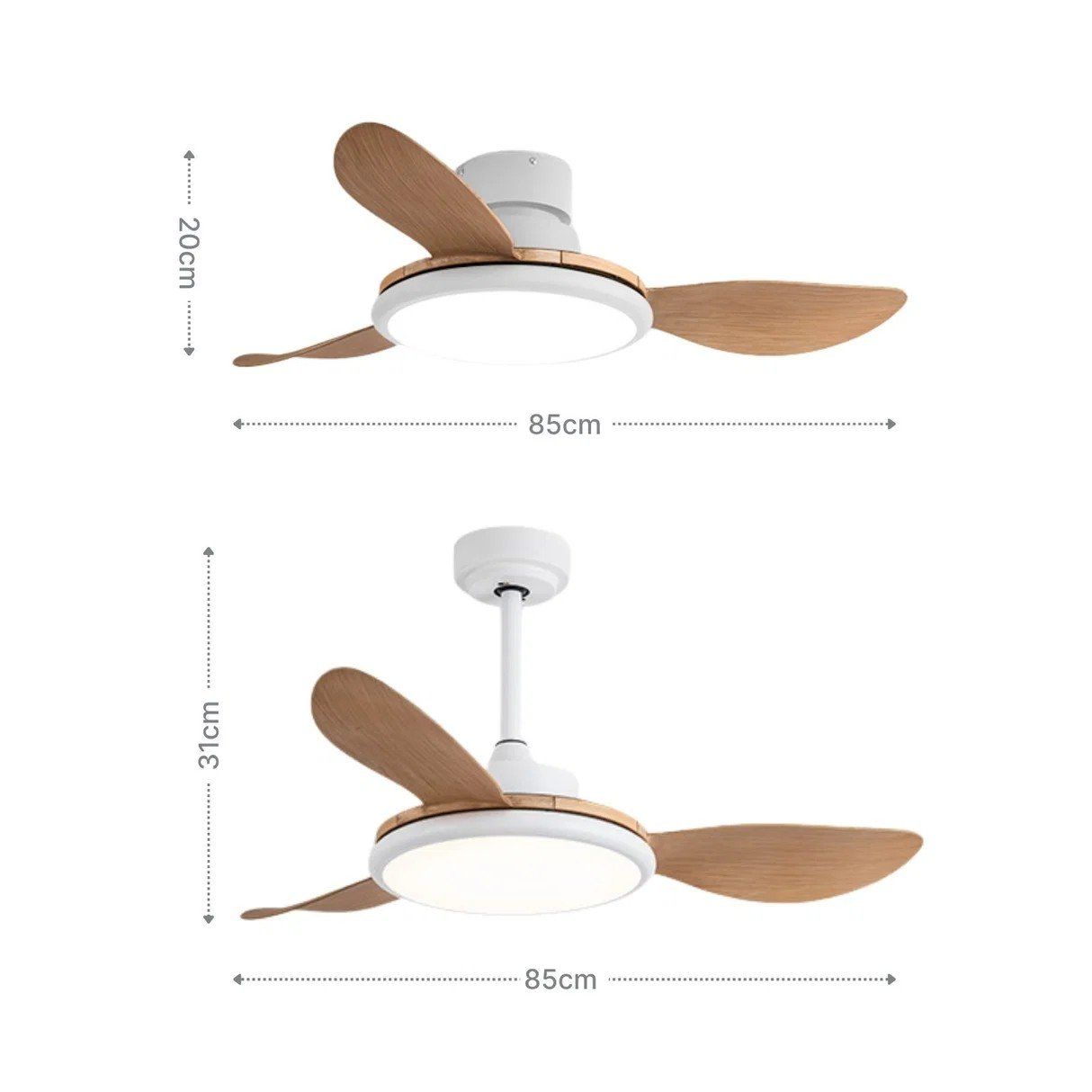 Ventilatori: Ventilateur de plafond avec lumière – Usato da Zumholz venduto da PemFabienne 2