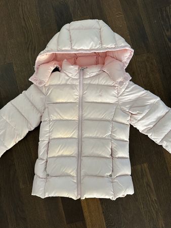 Rosa Winterjacke von Ralph Lauren, Grösse 6, Top Zustand!