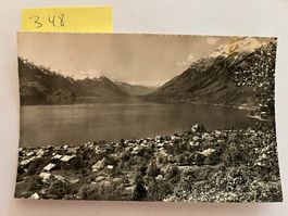 Ansichtskarte Brienz mit Bergpanorama und See 1960