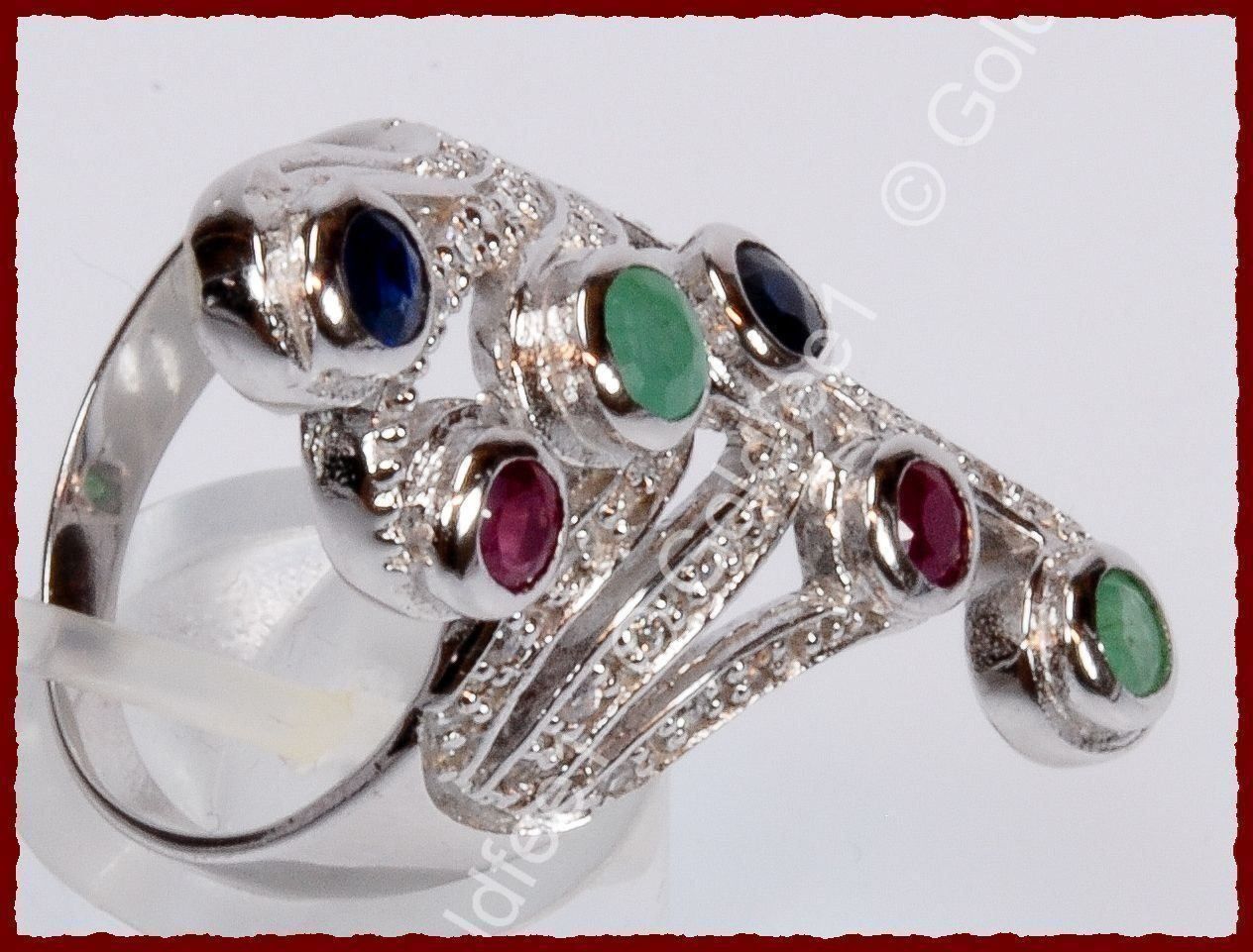 Anelli: Stylischer Multicolor Ringe 925 Silber – Nuovo e nell'imballaggio originale da Oberglatt ZH venduto da Goldfee1 1