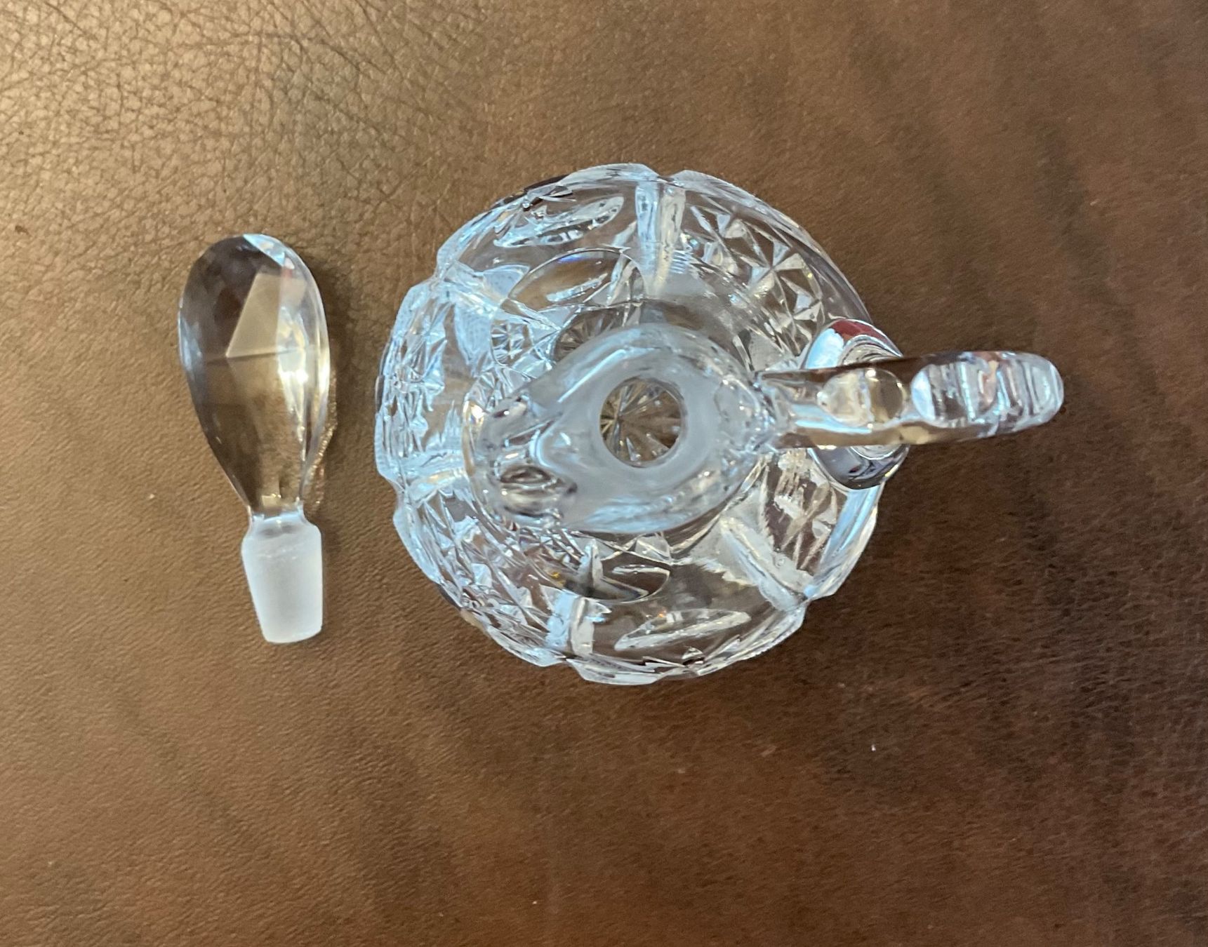 Caraffe: Kleine Kristall Karaffe H 16 cm – Usato da Allschwil venduto da Kasi1010 2