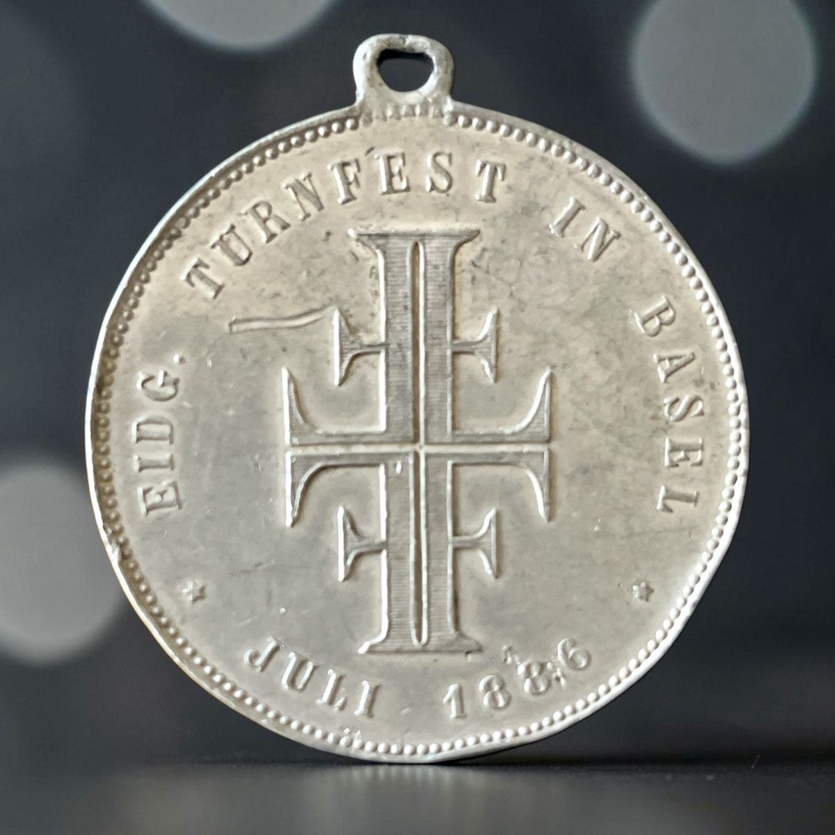 Medaglie: Zinn Medaille Eidg. Turnfest Basel – Usato da Winterthur venduto da Numismatica-Vitu 1