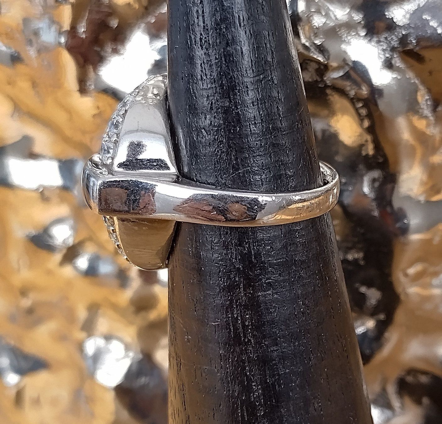 Ringe: GLITZER RING IN 925 SILBER – Gebraucht aus Romanshorn von BoutiqueA 4