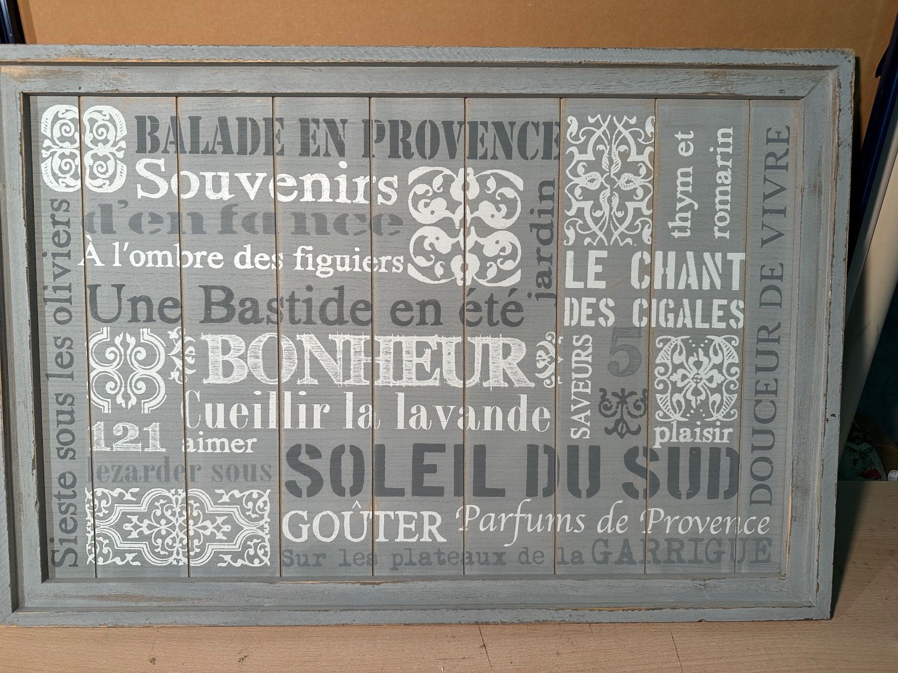 Lavagne: Tableau décoratif Provence en bois – Usato da Lausanne venduto da artnouveau04 1