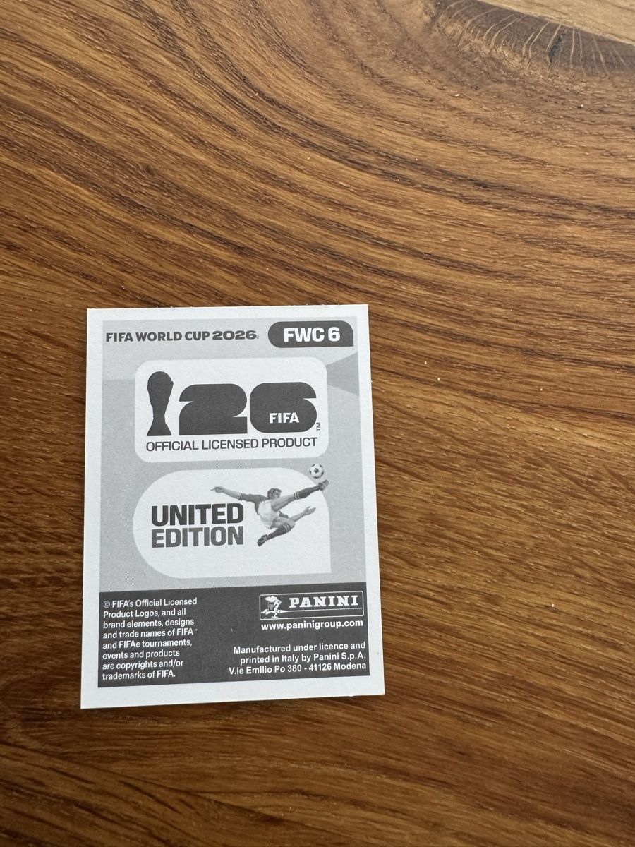 Panini Cartes à collectionner: FIFA WM 2026 Sticker FWC6 – Neuf (Voir description) à Hagendorn par faata01 1