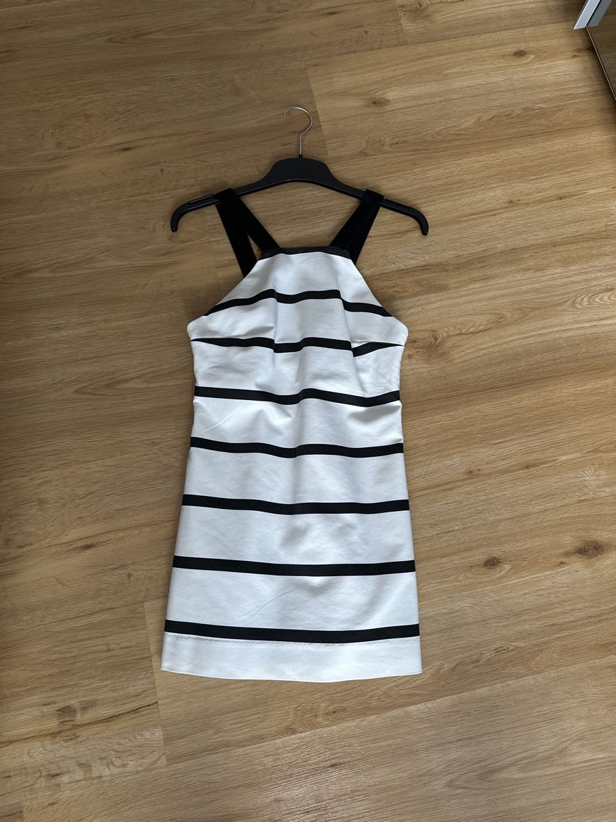 Zara Kleider: Sommerjumpsuit gestreift schwarz/weiss – Gebraucht aus Oberneunforn von Nir2yh
