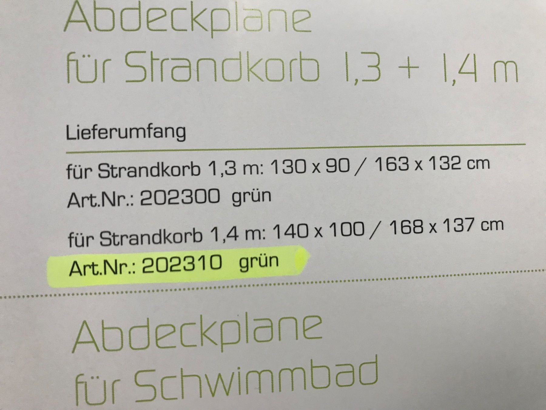 Coperture: Abdeckung Gartenmöbel/Strandkorb 168x 137cm – Nuovo e nell'imballaggio originale da Niederteufen venduto da mix18 4