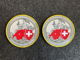 Set 2 Patches Bundeskriminalpolizei Ermittlungen Bern