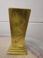 Goldene Blumenvase Herbstdeko Blätter Deko 🍂💐