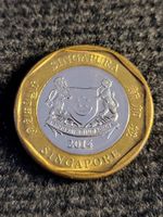 1 SGD Singapore 2014 Löwe KM# 314 unz.