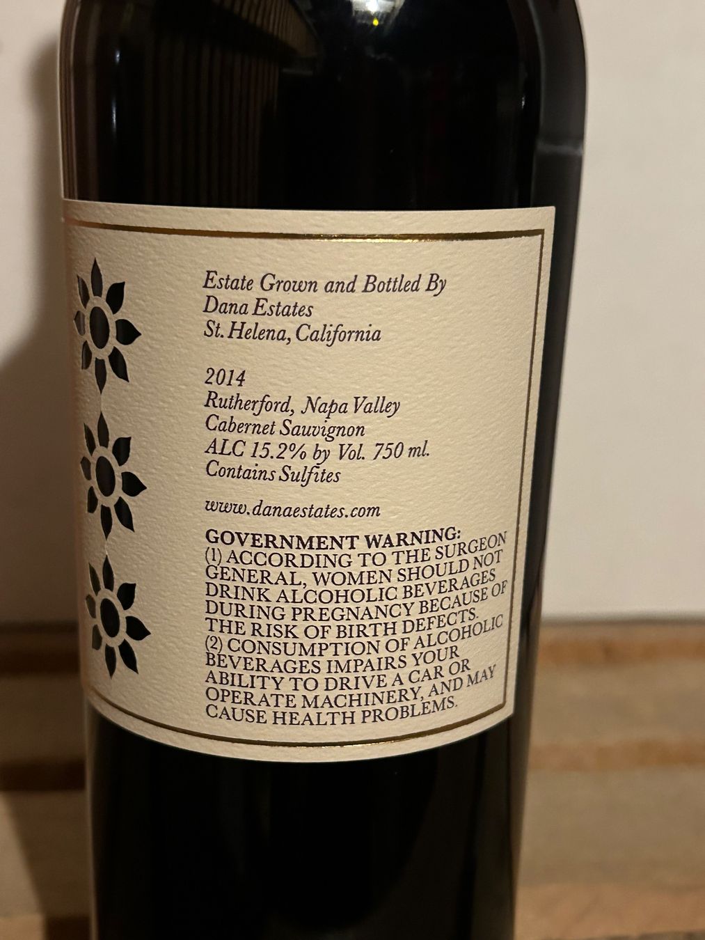 Wein: SUPERBE CABERNET SAUVIGNON Dana Estates 2014 Helms Vineyard – Neu (gemäss Beschreibung) aus Roche VD von avediscipule 3