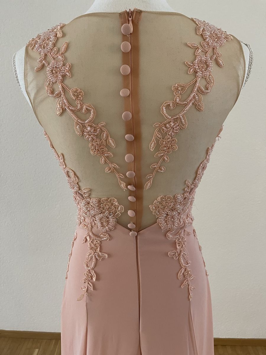 Kleider: lachsfarbenes Abendkleid mit Spitze, Gr. 36 – Gebraucht aus Stallikon von oez6e 2