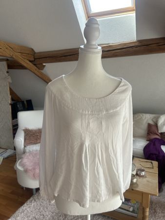 MAX&Co. Bluse, weiss, Grösse M - Zeitlos schön für den Somme