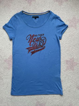 T-shirt Tommy Hilfiger bleu turquoise, taille 12 ans