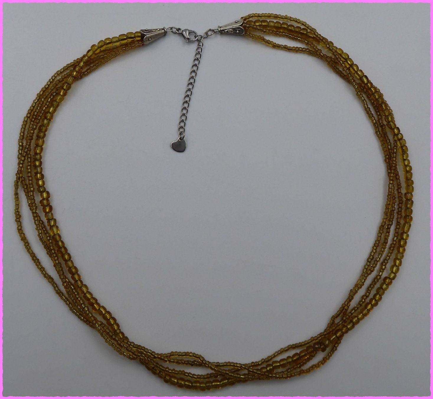 Catenine: 4-reihig Glasperlen - Collier Rocailles ca. 49cm – Nuovo e nell'imballaggio originale da Oberglatt ZH venduto da Diamond-Girl 2