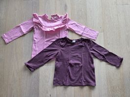 2 Langarmshirts H&M Gr. 98, gebraucht