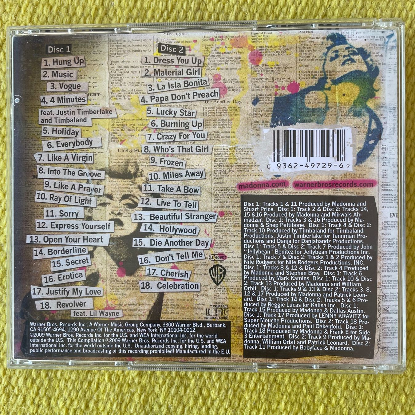 CDs: MADONNA-2CD BEST OF CELEBRATION – Gebraucht aus Rorschacherberg von CD-Roli 1