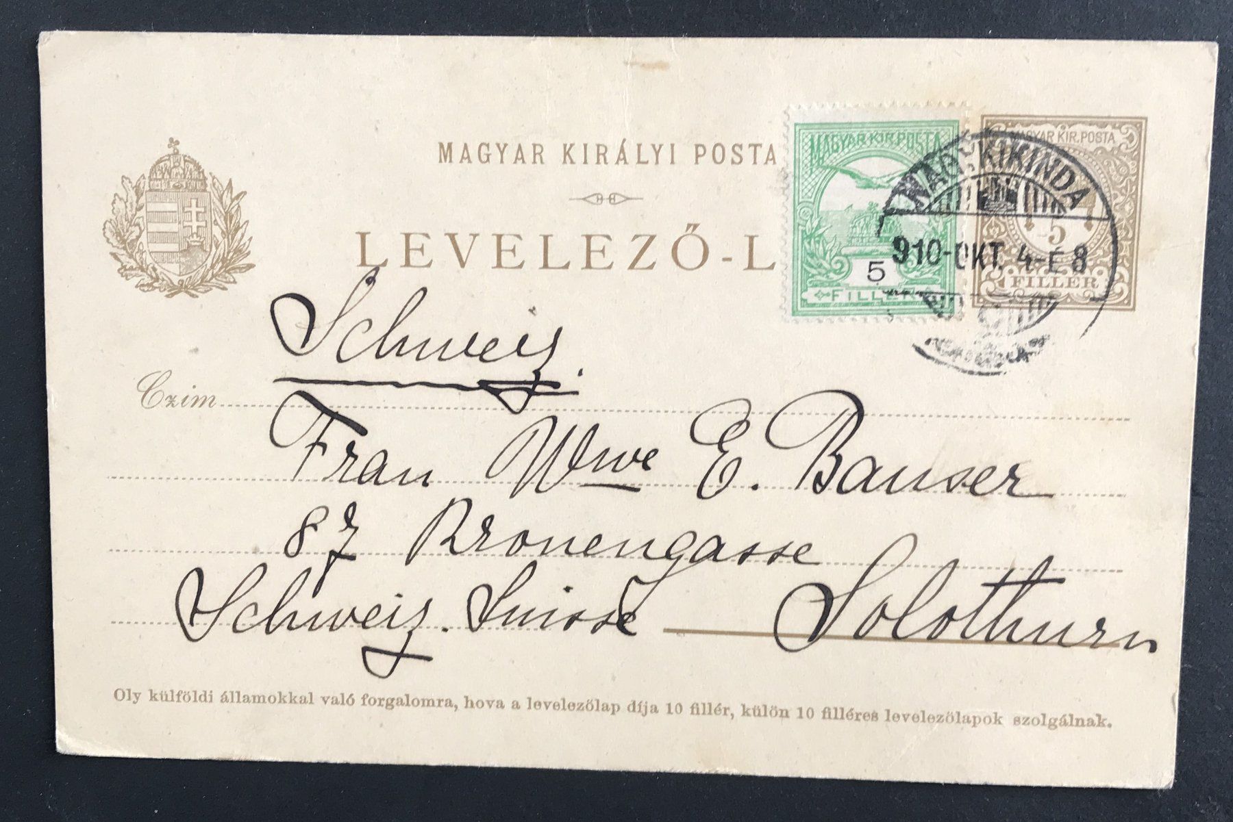 Tutti i francobolli: POSTKARTE INTERNATIONAL – Usato da Ostermundigen venduto da Kari1937