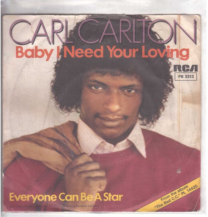 CARL CARLTON - BABY I NEED (Gebraucht) in Oberwil (Dägerlen) für CHF 2. ...