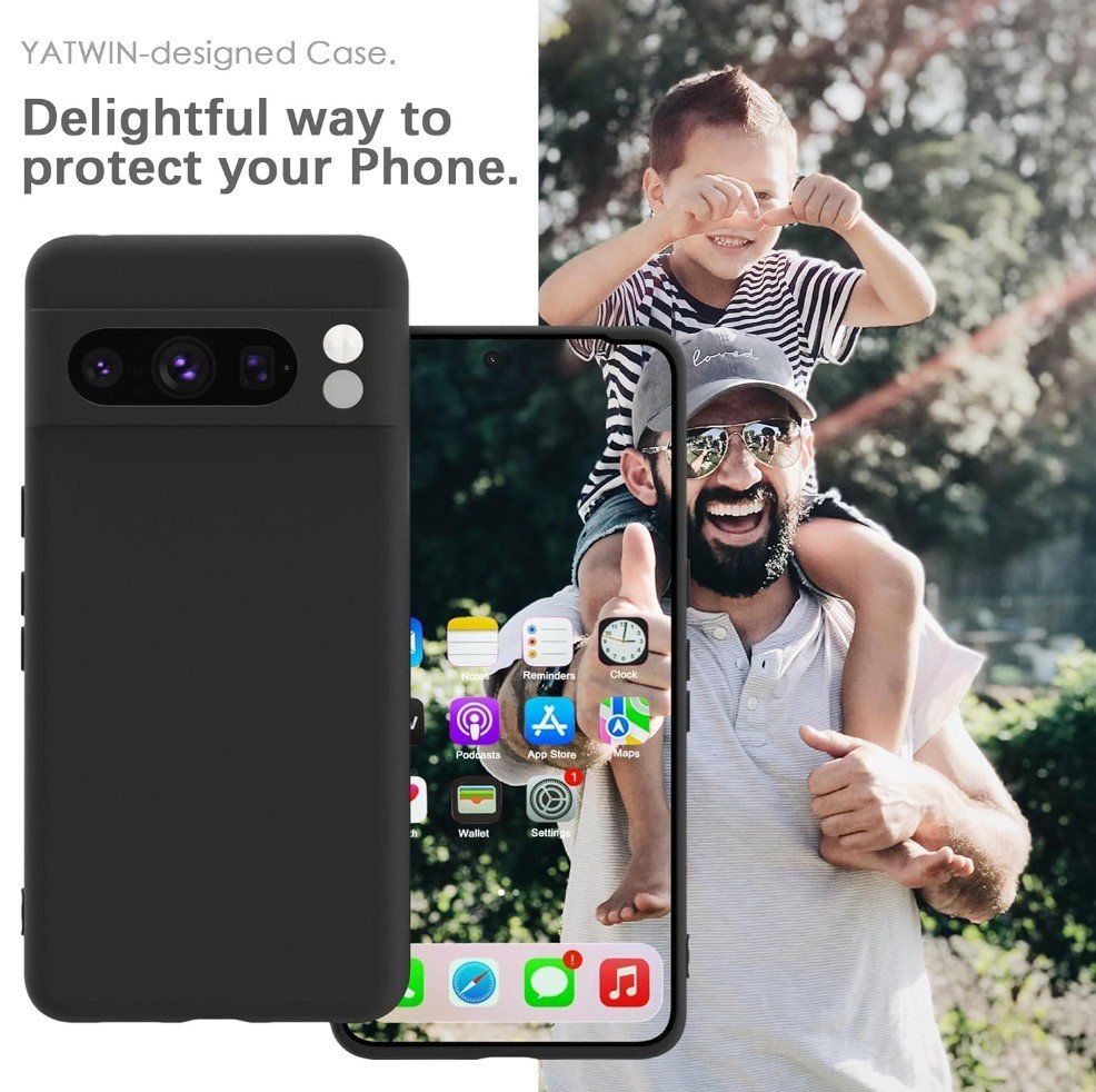 Cover & Protezioni schermo: Google Pixel 8 Pro Hülle Case black matt TPU dünn weich – Nuovo e nell'imballaggio originale da Rorschacherberg venduto da elektrofreak 1