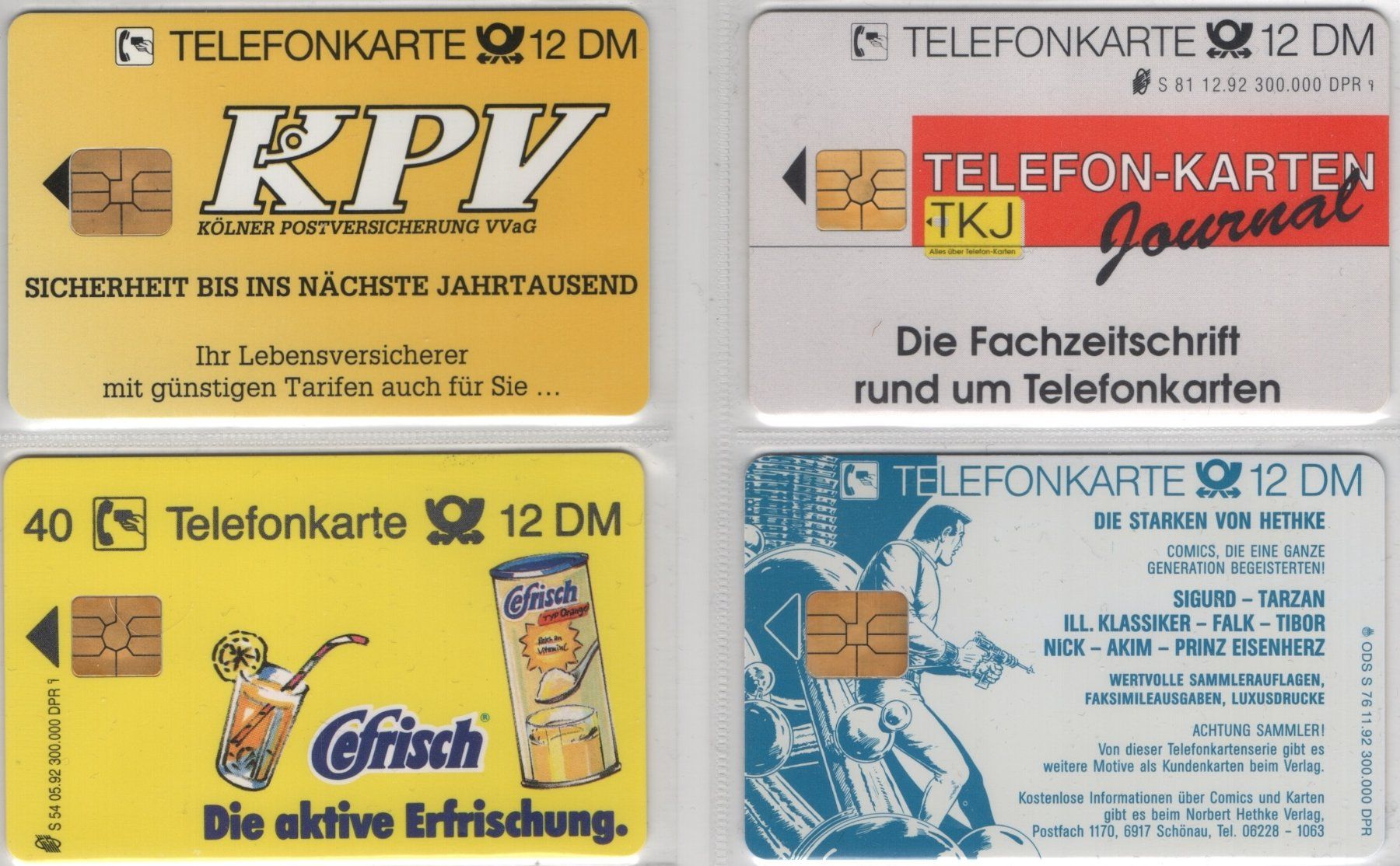 Telefon- & Taxkarten: 4 volle deutsche Telefonkarten der S-Serie – Neu (gemäss Beschreibung) aus Eglisau von Chperfins 1