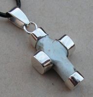 ♥ LARIMAR ANHÄNGER - KREUZ - SILBER ♥