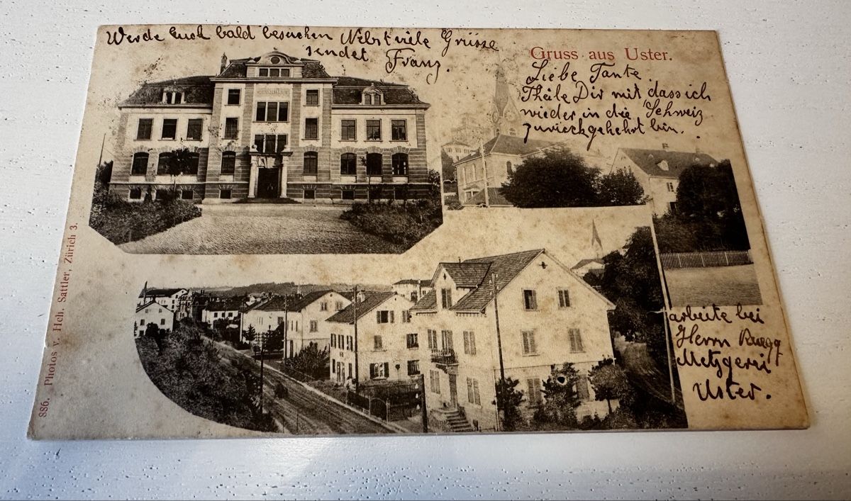 Cartes postales: Uster, Antike Ansichtskarte – D'occasion à Rapperswil SG par Cecilia61
