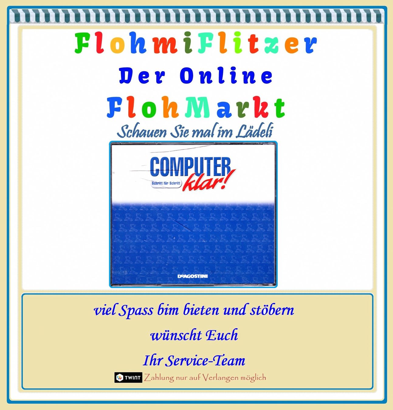 Software: DeAGUSTINI „COMPUTER klar! E-Mail Postkarten 20” • CD ROM – Usato da Münchwilen TG venduto da FLOHMIFLITZER