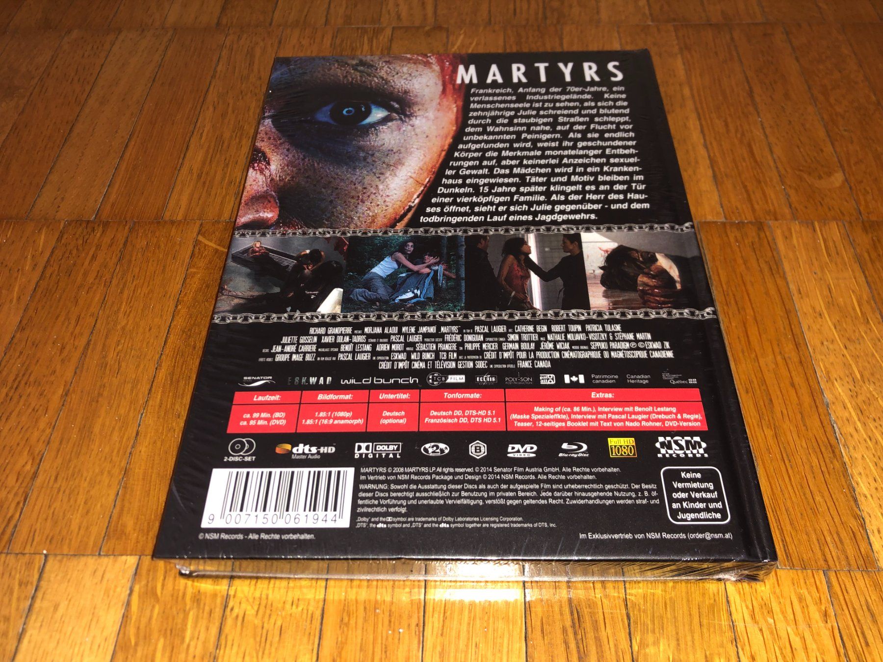 Tutti i DVDs: Martyrs - MEDIABOOK - A - NSM - UNCCUT – Nuovo e nell'imballaggio originale da Basel venduto da havsok 1