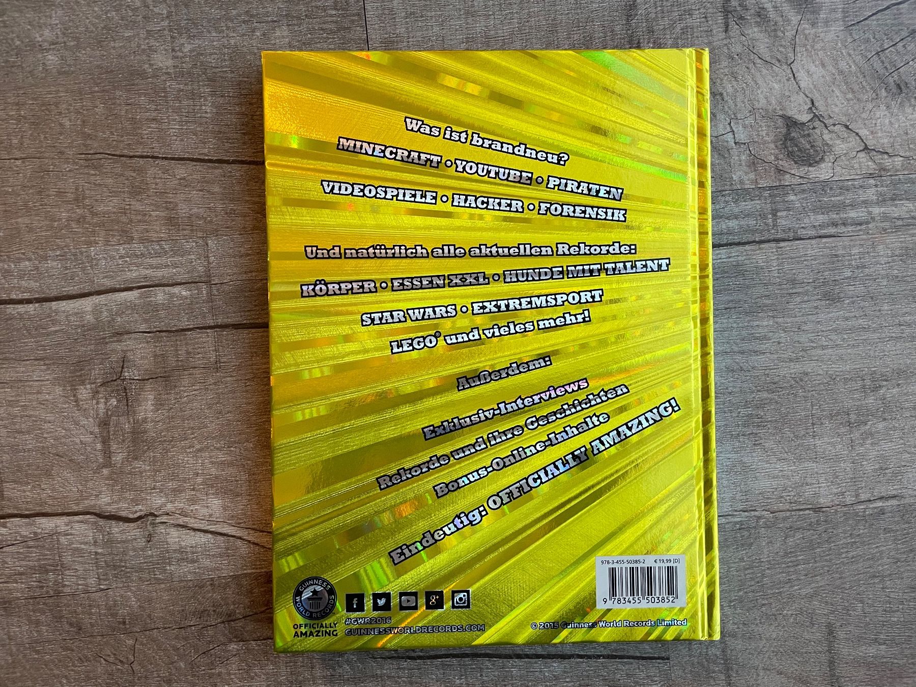 Libri: Guinnes world records 2016 – Nuovo (secondo la descrizione) da Port venduto da hgn1 1