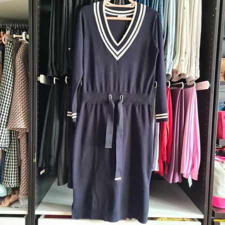 Claudie Pierlot Navy Sweater Dress