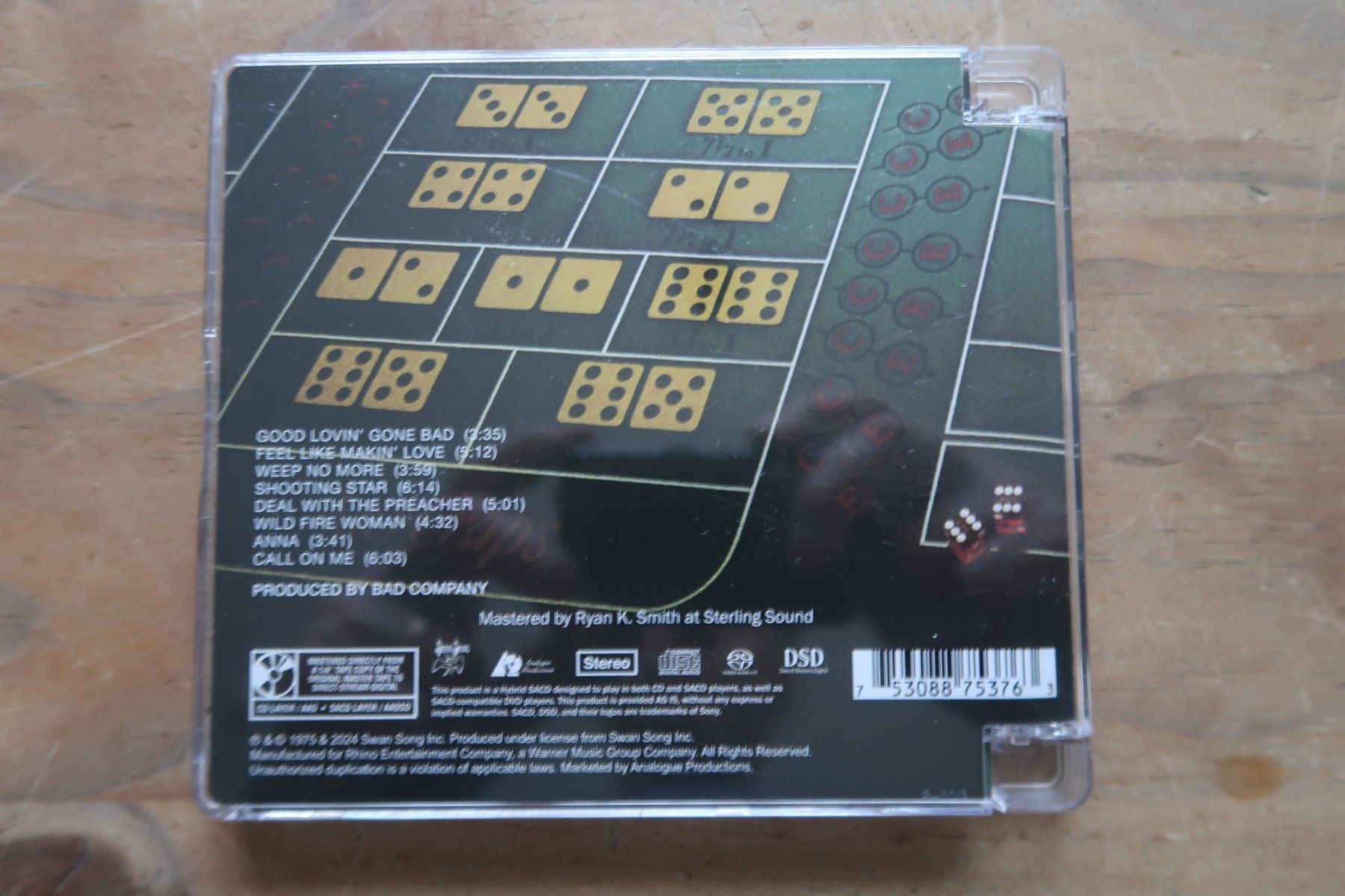 CDs: BAD COMPANY - STRAIGHT SHOOTER - SACD – Gebraucht aus Basel von Patiscat 1