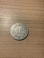 Sehr seltene CH 2 Franken Silber Münze Jahrgang 1878